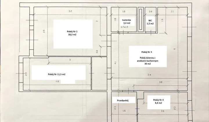 Mieszkanie 4-pokojowe Zabrze Zaborze, ul. ks. Doktora Antoniego Korczoka