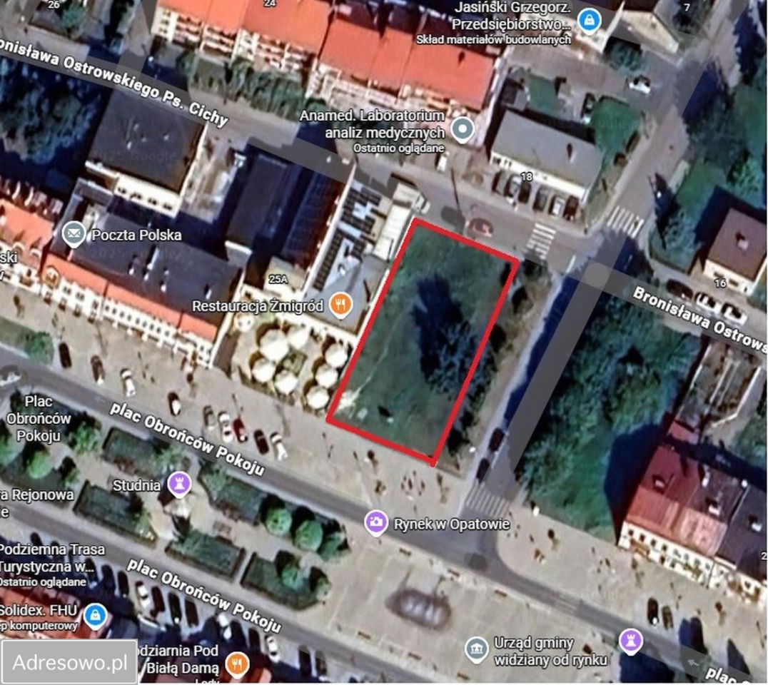 Działka inwestycyjna Opatów, pl. Obrońców Pokoju. Zdjęcie 4