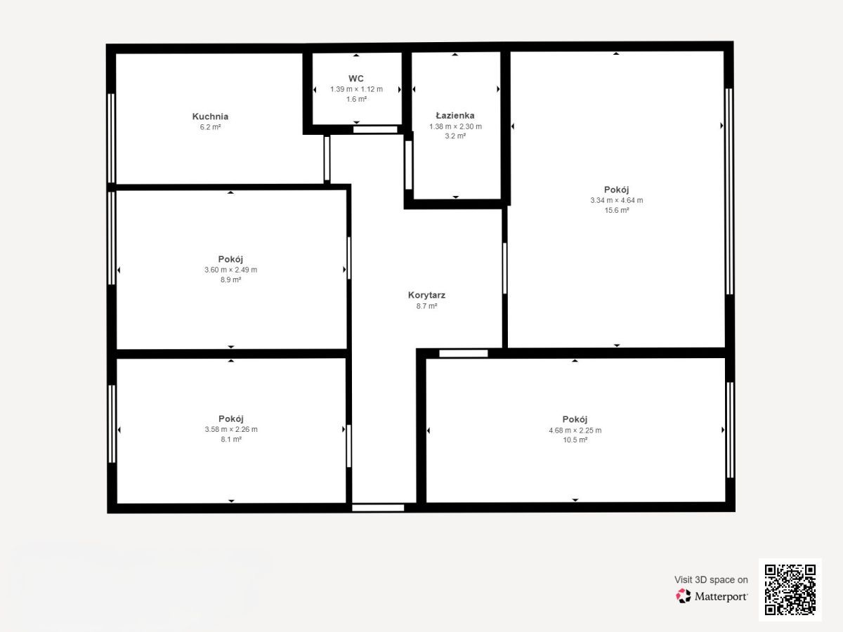 Mieszkanie 4-pokojowe Łódź Retkinia, al. ks. kard. Stefana Wyszyńskiego. Zdjęcie 2