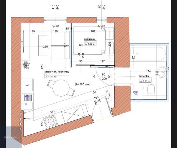 Mieszkanie 2-pokojowe Katowice Śródmieście, ul. Warszawska. Zdjęcie 12