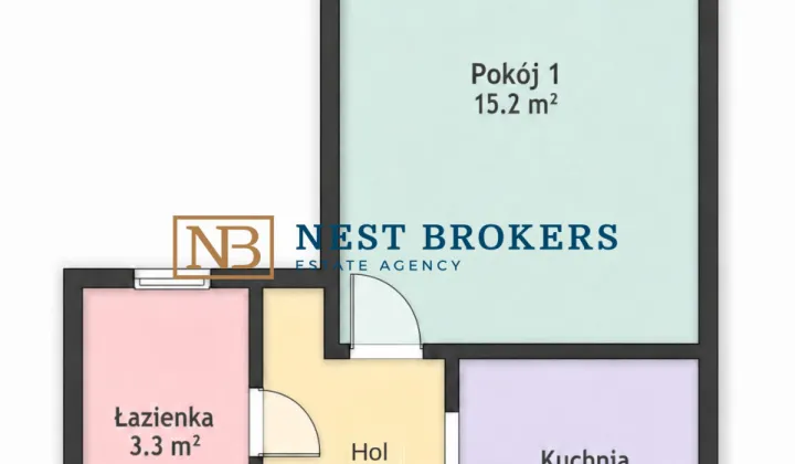 Mieszkanie 1-pokojowe Kraków, ul. Na Błonie