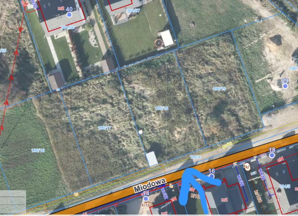 Działka budowlana Siekierki Wielkie, ul. Miodowa