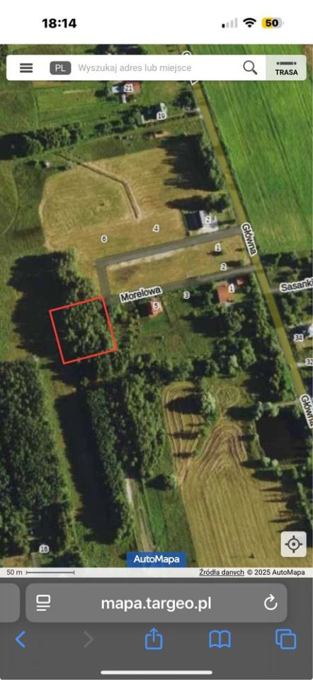 Działka budowlana Kaleń