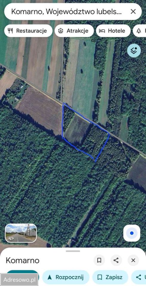 Działka budowlana Komarno. Zdjęcie 2