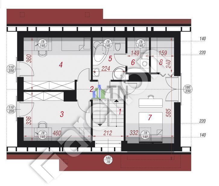 dom wolnostojący, 4 pokoje Kamieniec Wrocławski. Zdjęcie 15