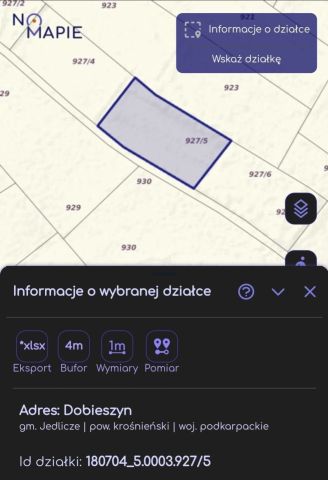 Działka rolna Dobieszyn. Zdjęcie 1