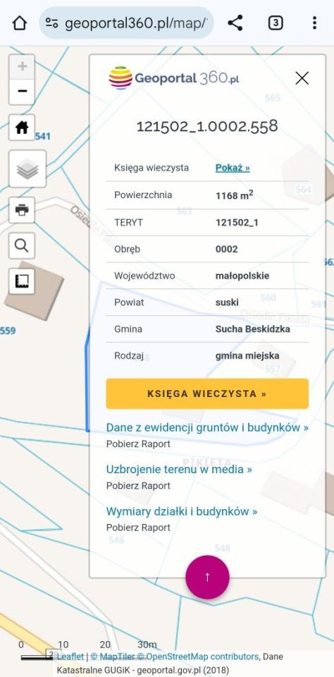 Działka budowlana Sucha Beskidzka, os. Pikieta. Zdjęcie 4