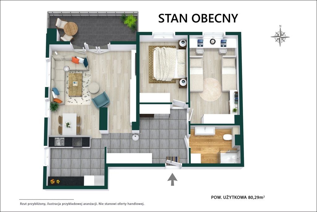 Mieszkanie 3-pokojowe Piastów, ul. Józefa Wybickiego. Zdjęcie 46