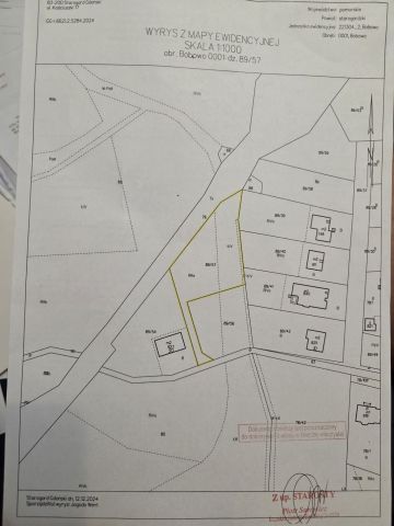 Działka budowlana Bobowo. Zdjęcie 1