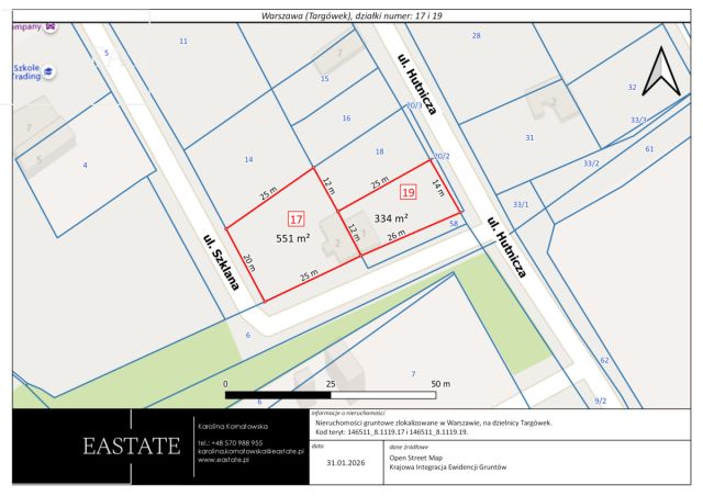 Działka inwestycyjna Warszawa Targówek, ul. Hutnicza. Zdjęcie 3