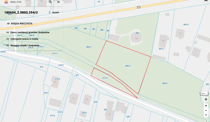 Działka budowlana Siedlanka