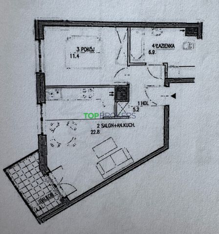 Mieszkanie 2-pokojowe Warszawa Żoliborz, ul. Ludwika Rydygiera. Zdjęcie 10