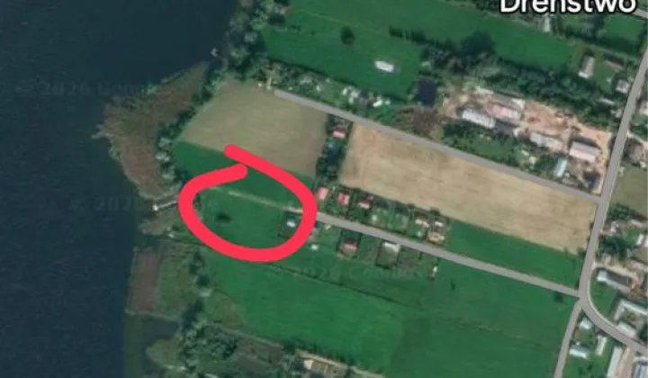 Działka rekreacyjna Dreństwo