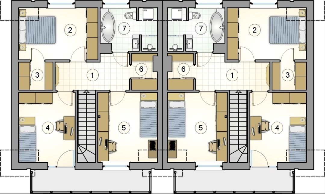 bliźniak Sokołów Małopolski, ul. Głogowska. Zdjęcie 2