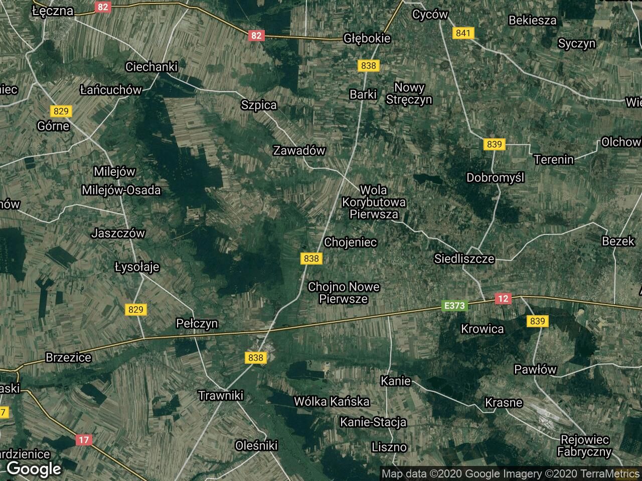 Działka rolna Chojeniec-Kolonia