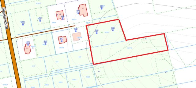 Działka rolno-budowlana Kroczyce Stare Kroczyce, ul. Henryka Sienkiewicza. Zdjęcie 1