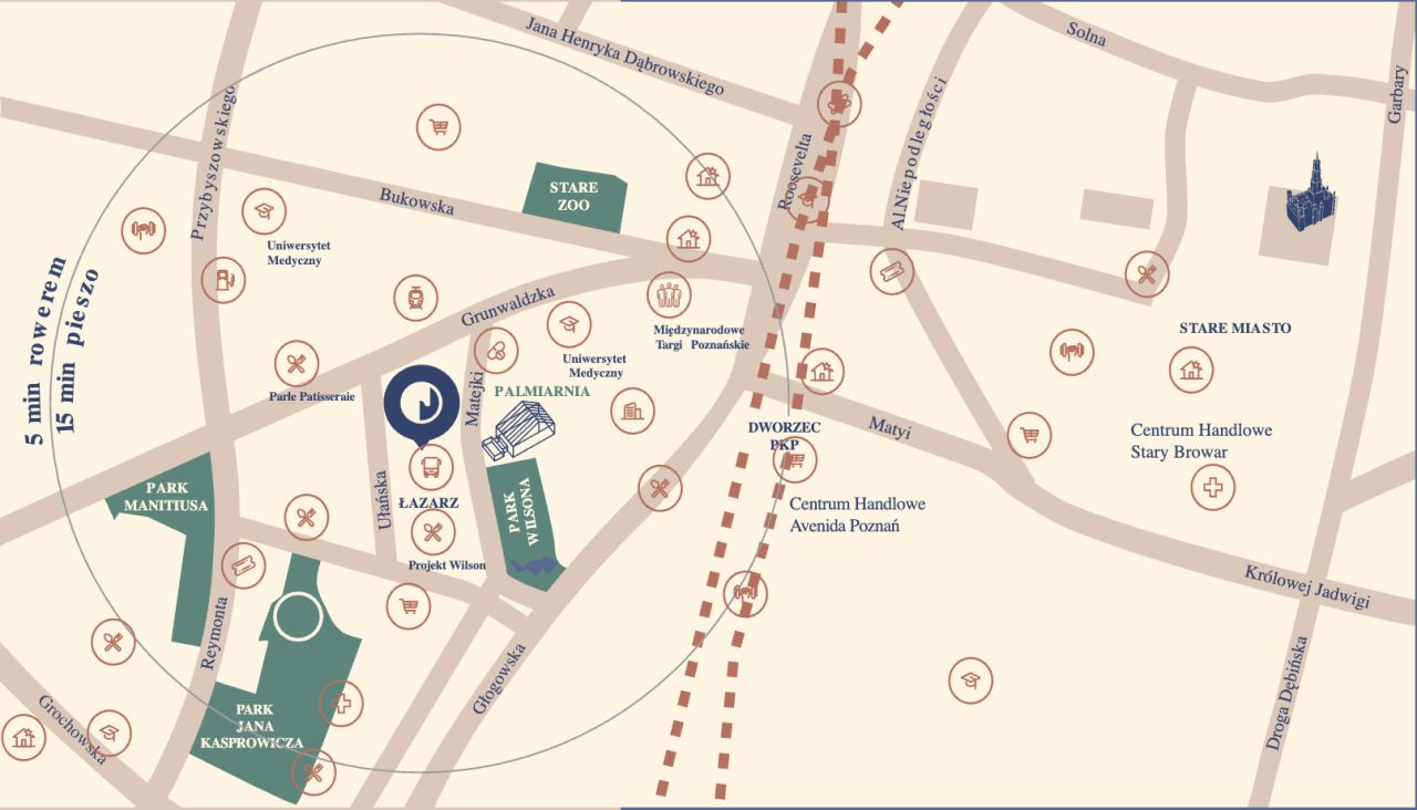 Mieszkanie 2-pokojowe Poznań Łazarz, ul. Kawaleryjska. Zdjęcie 22