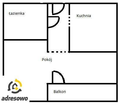 Mieszkanie 1-pokojowe Dąbrowa Górnicza Mydlice, ul. Ludowa