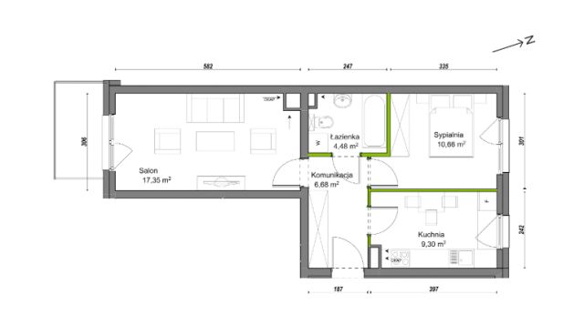 Mieszkanie 2-pokojowe Wrocław Ołtaszyn, ul. Orawska. Zdjęcie 8