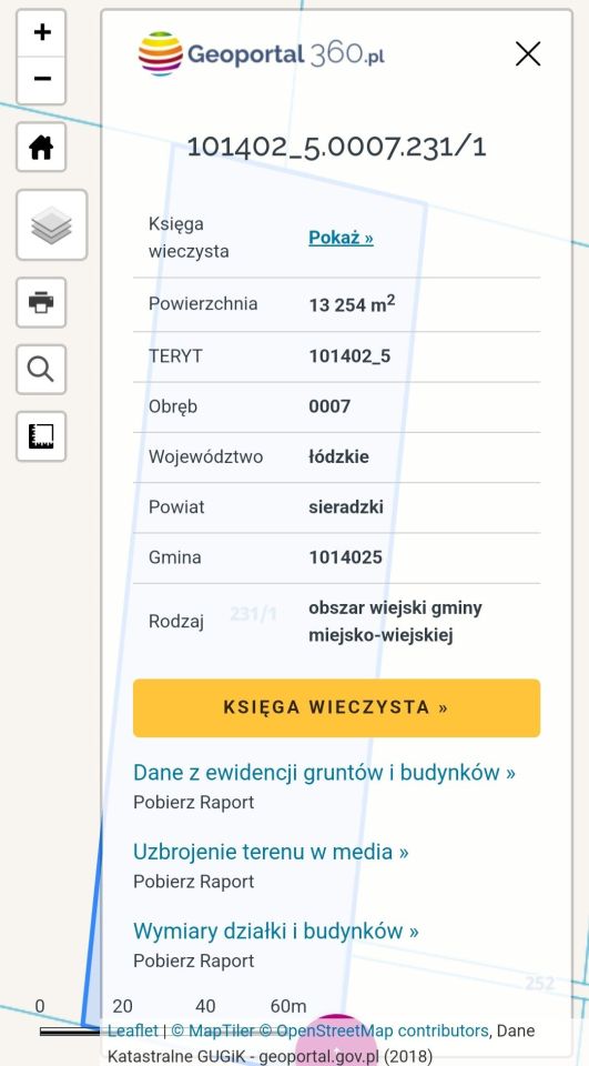 Działka rolna Chabierów. Zdjęcie 2