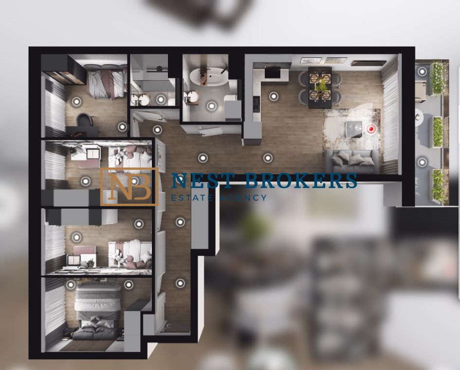 Mieszkanie 5-pokojowe Kraków Bonarka, ul. Łagiewnicka. Zdjęcie 10