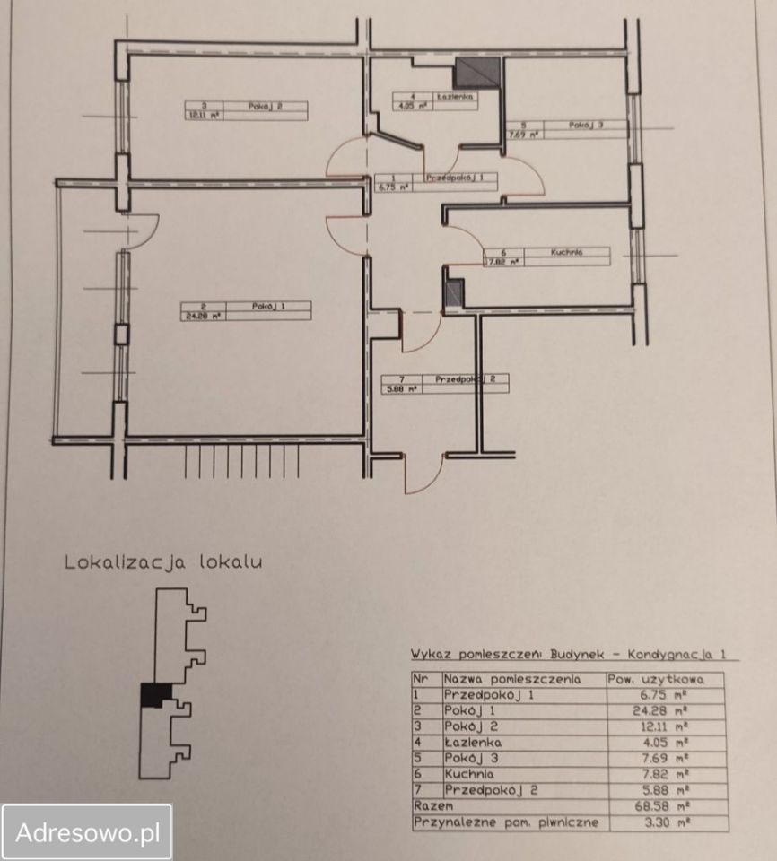 Mieszkanie 3-pokojowe Grudziądz, ul. ppłk. pil. Stanisława Skarżyńskiego. Zdjęcie 19