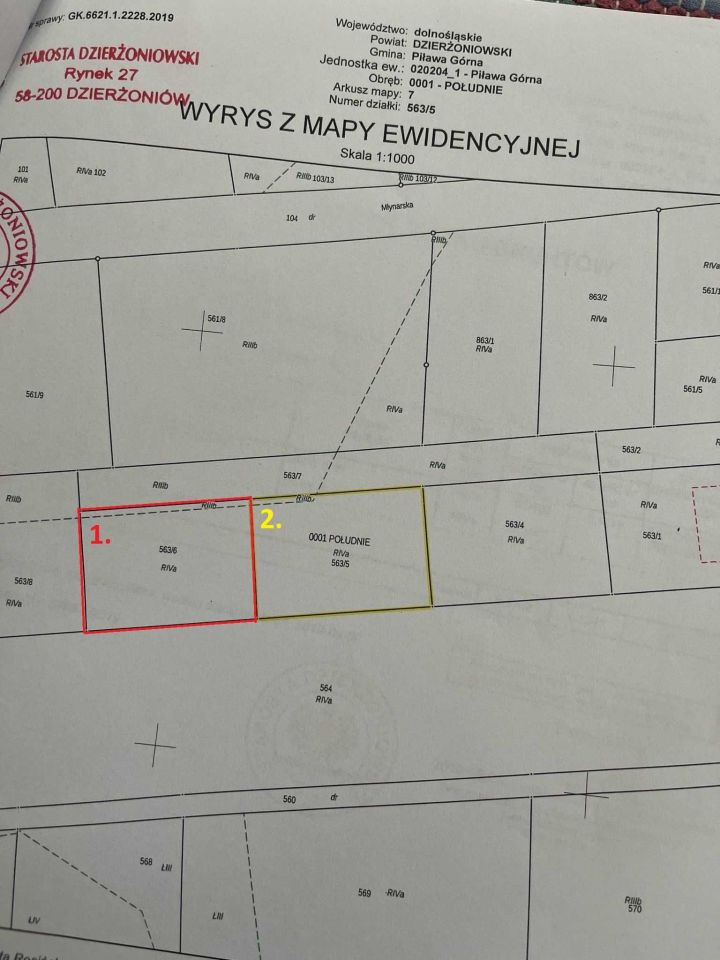 Działka budowlana Piława Górna. Zdjęcie 3