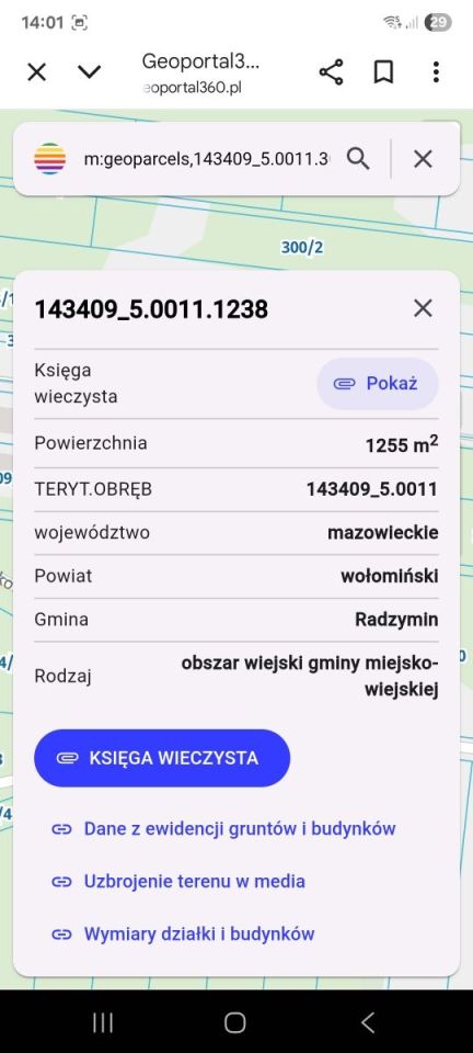 Działka budowlana Łosie. Zdjęcie 5