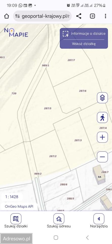 Działka rolna Siedlęcin, ul. Kościelna. Zdjęcie 5