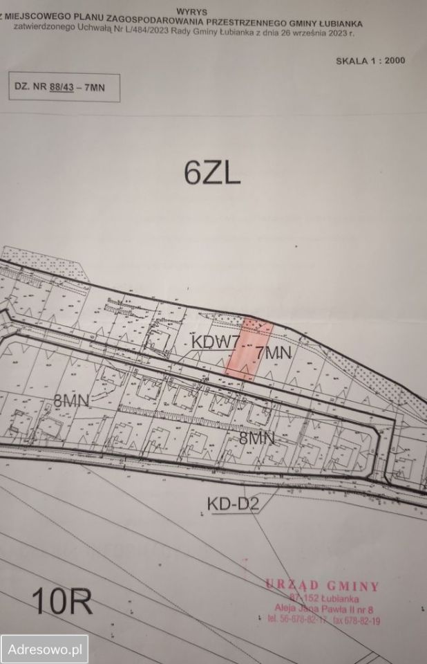 Działka budowlana Zamek Bierzgłowski, ul. Juliusza Słowackiego. Zdjęcie 4