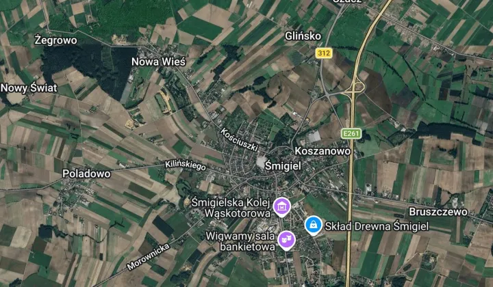 Działka rod Śmigiel, ul. Tadeusza Kościuszki