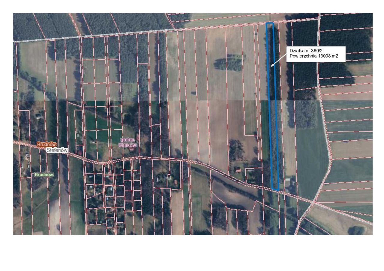 Działka rolno-budowlana Stefanów. Zdjęcie 1