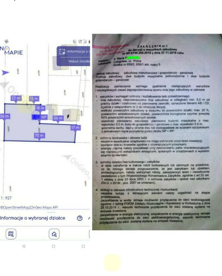 Działka budowlana Lutogniew, ul. Polna. Zdjęcie 2