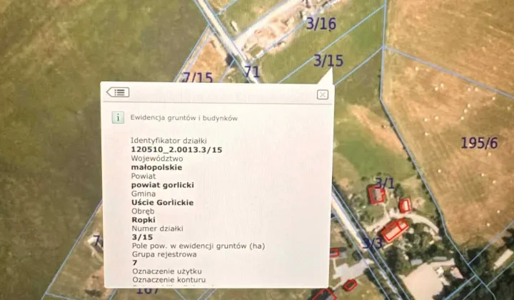 Działka budowlana Ropki