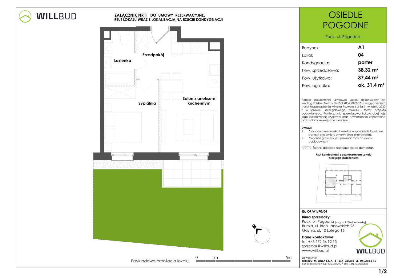 Mieszkanie 2-pokojowe Puck, ul. Pogodna. Zdjęcie 9