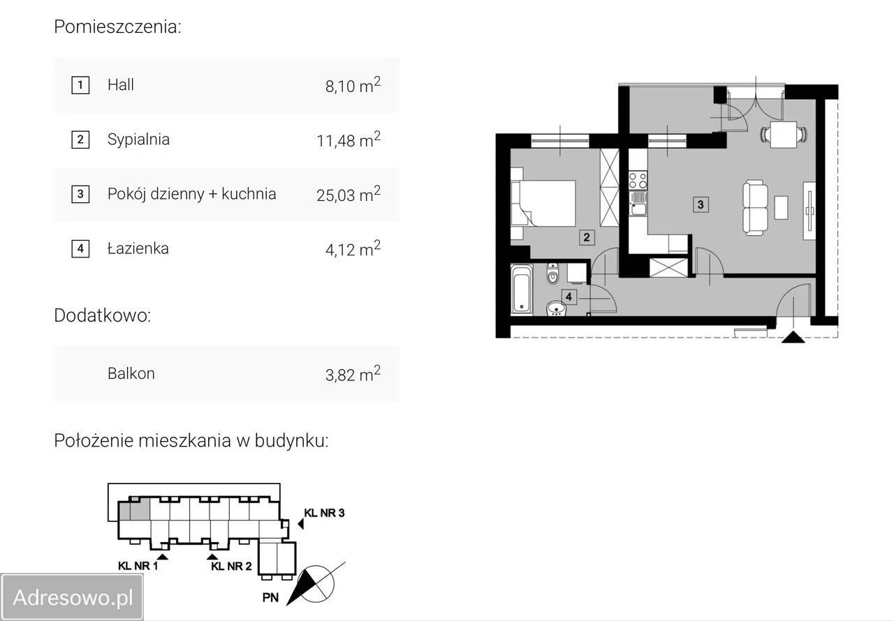 Mieszkanie 2-pokojowe Rzeszów Staromieście, ul. Antoniego Gromskiego. Zdjęcie 9
