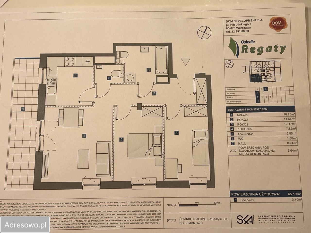 Mieszkanie 3-pokojowe Warszawa Białołęka, ul. Flisaków. Zdjęcie 20