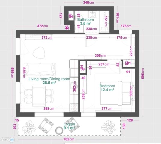 Mieszkanie 2-pokojowe Kielce Centrum. Zdjęcie 8