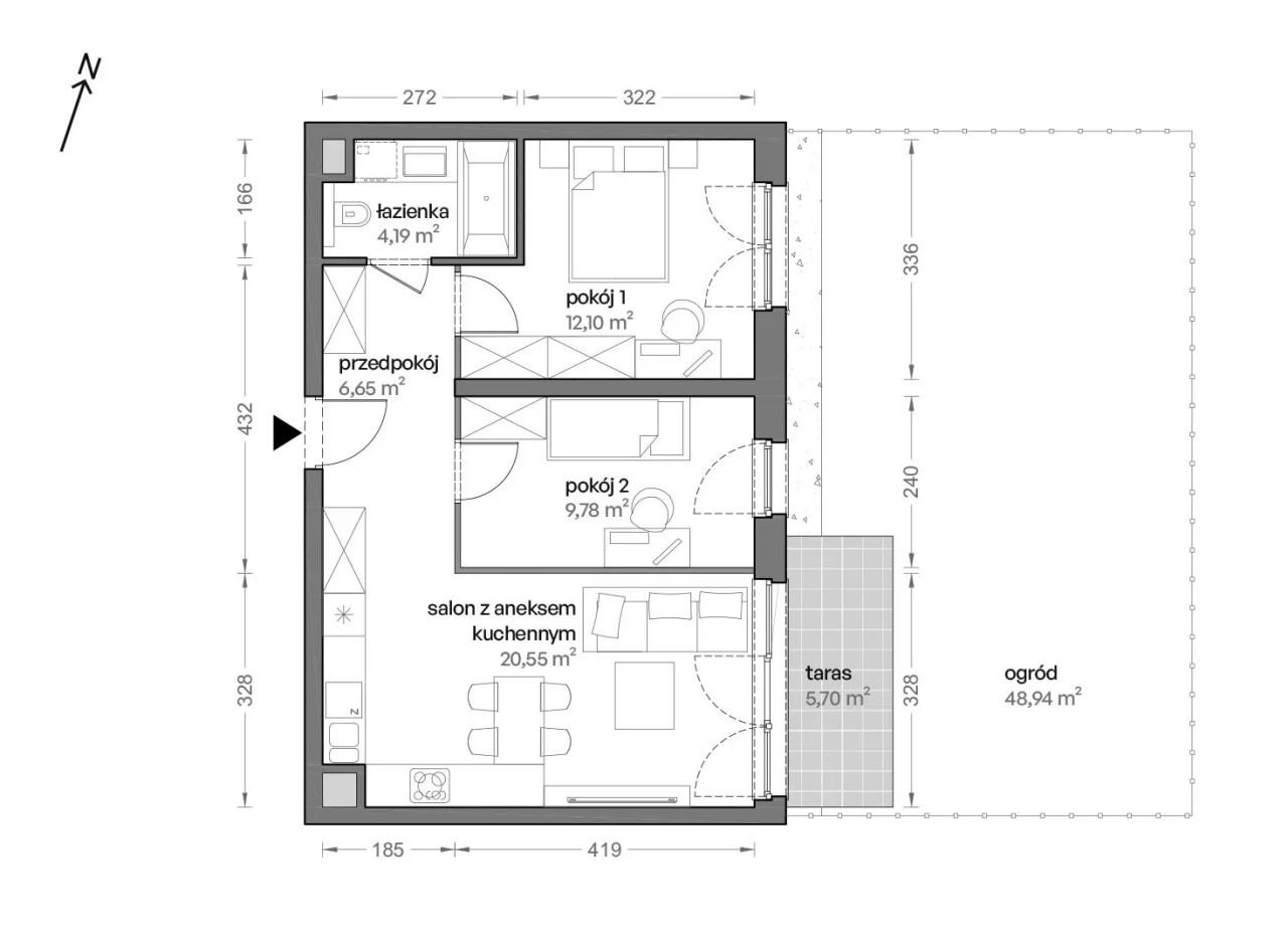 Mieszkanie 3-pokojowe Katowice Brynów, ul. Ceglana. Zdjęcie 7