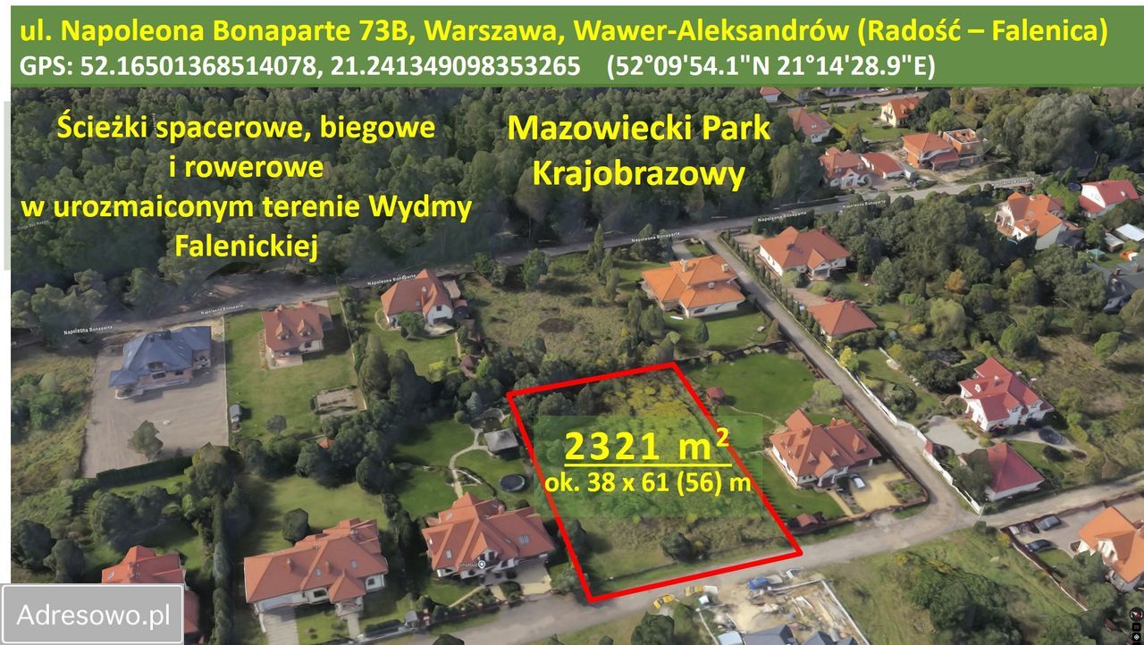 Działka budowlana Warszawa Wawer, ul. Napoleona Bonaparte. Zdjęcie 3