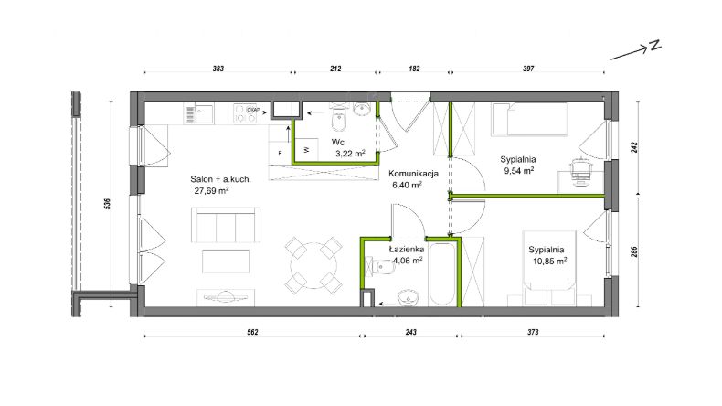 Mieszkanie 3-pokojowe Wrocław Ołtaszyn, ul. Orawska. Zdjęcie 8