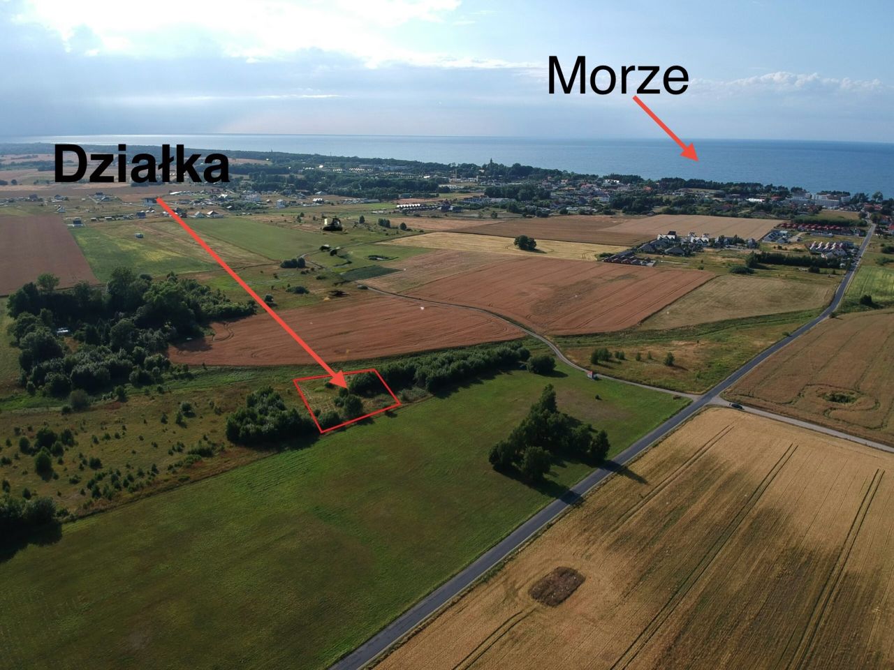 Działka budowlana Gąski, ul. Wiejska. Zdjęcie 1