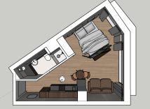 Mieszkanie 1-pokojowe Gdańsk Śródmieście, ul. ks. Jerzego Popiełuszki. Zdjęcie 2