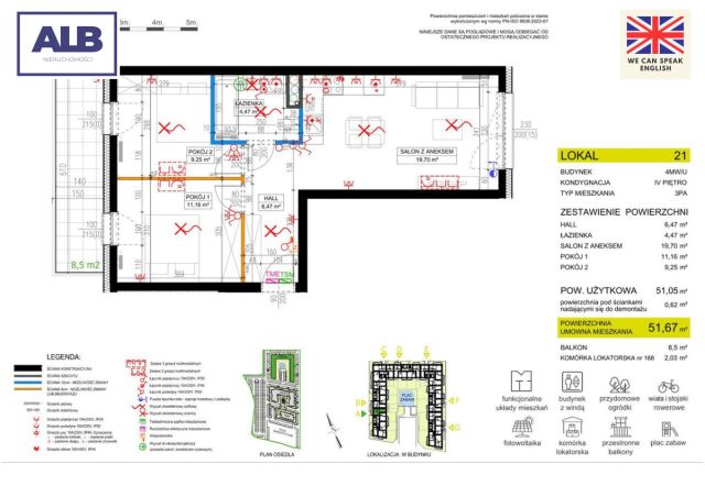 Mieszkanie 3-pokojowe Garby. Zdjęcie 12