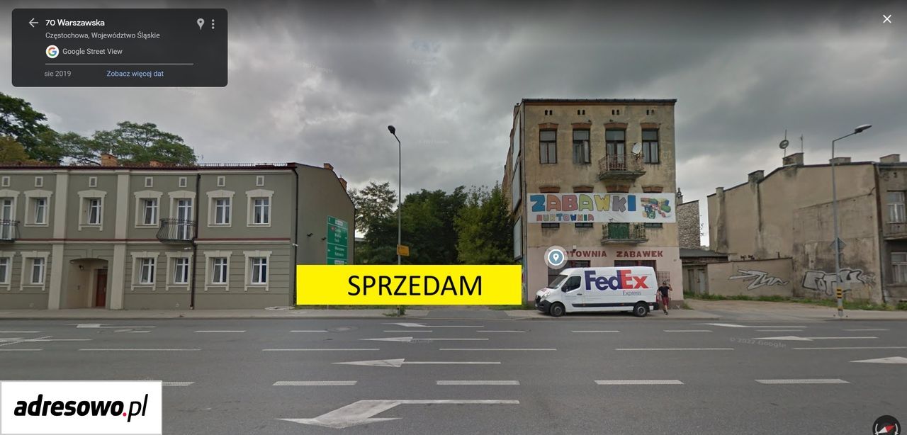 Działka inwestycyjna Częstochowa Centrum, ul. Warszawska. Zdjęcie 2