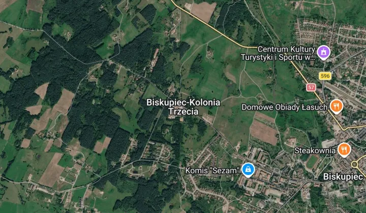 Działka inwestycyjna Biskupiec-Kolonia Trzecia