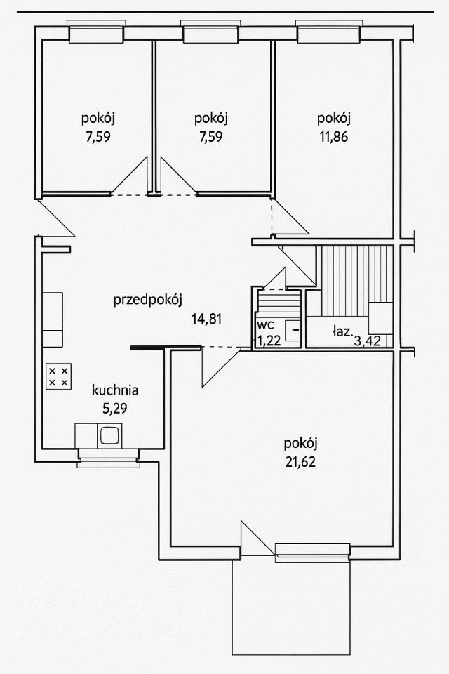 Mieszkanie 4-pokojowe Warszawa Ursynów, ul. Wawrzyńca Surowieckiego. Zdjęcie 11