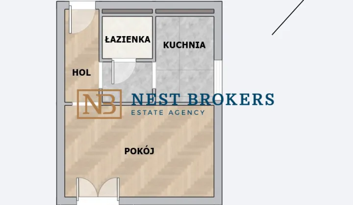 Mieszkanie 1-pokojowe Kraków Nowa Huta, os. Słoneczne