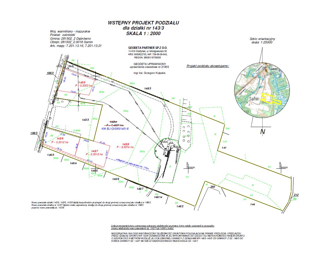 Działka budowlana Samin. Zdjęcie 8
