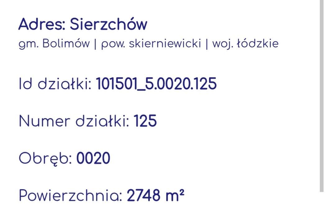 Działka rolna Sierzchów. Zdjęcie 3